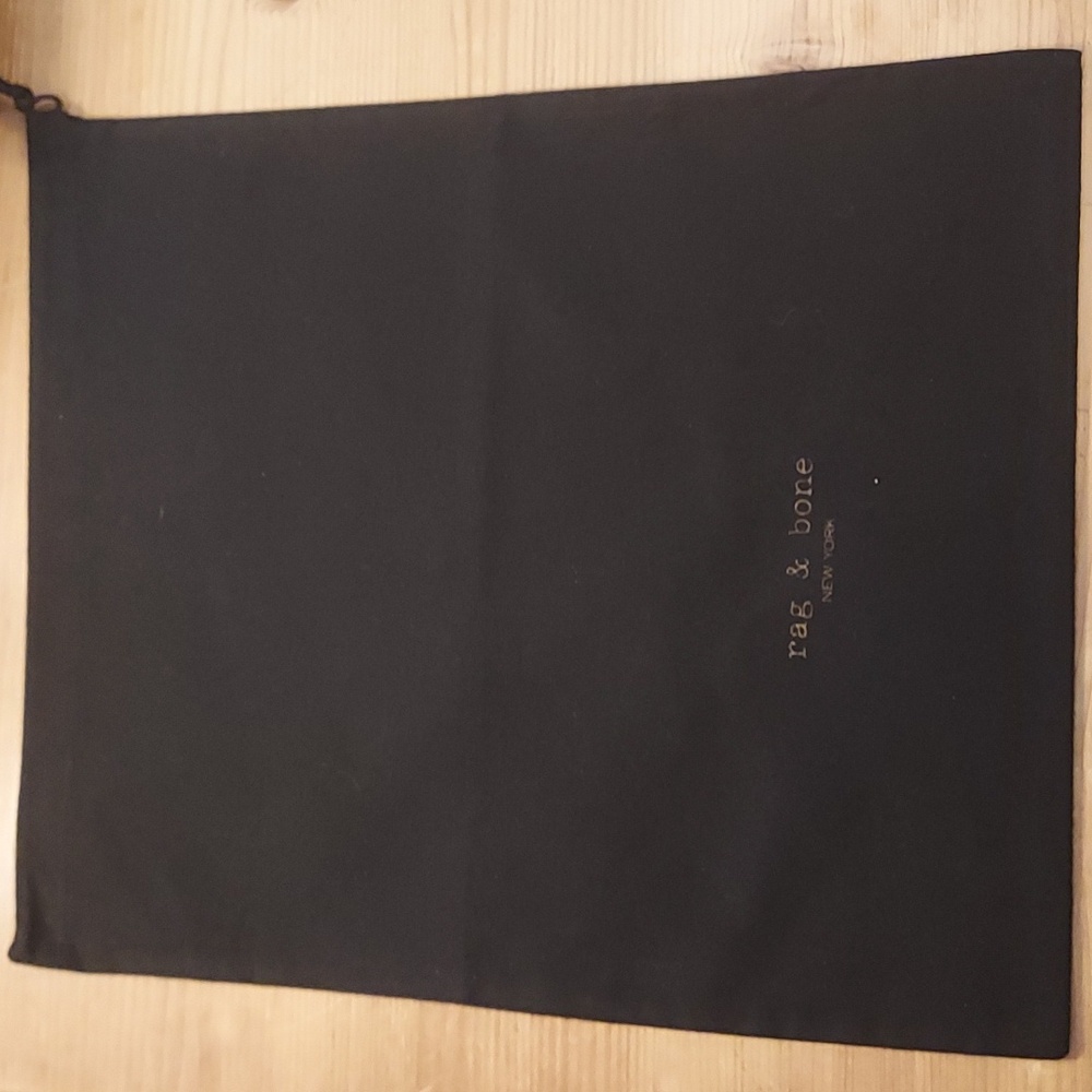 Rag & Bone black cotton canvas dustbag